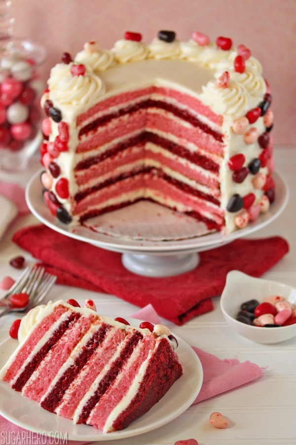 SkyHigh Pink and Red Velvet Cake SugarHero