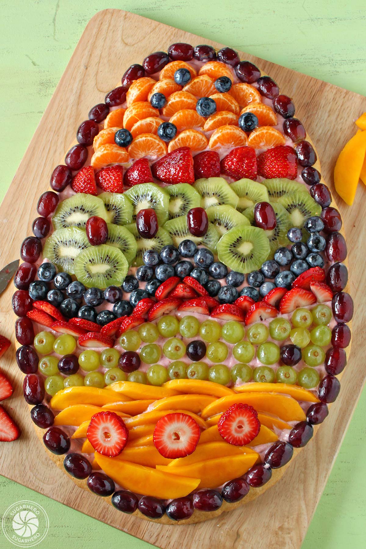 Fruit Pizza | From SugarHero.com